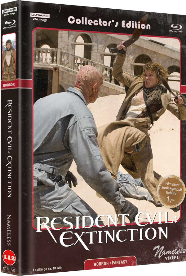 Resident Evil 3 - Extinction- Uncut Mediabook Edition (4K Ultra HD+blu-ray) (C)