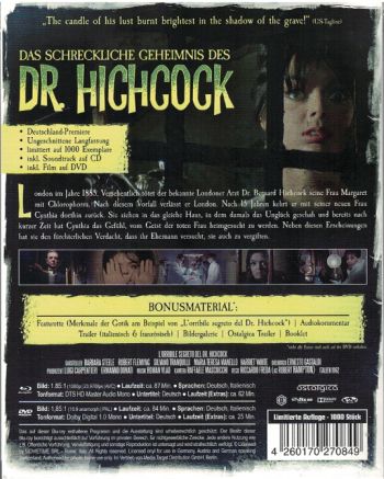 Schreckliche Geheimnis des Dr. Hichcock, Das - Limited Edition (DVD+blu-ray)