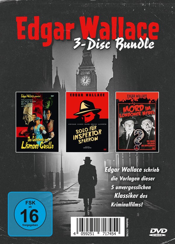 EDGAR WALLACE 3-DISC-BUNDLE NEU  [3 DVDS]  (DVD)