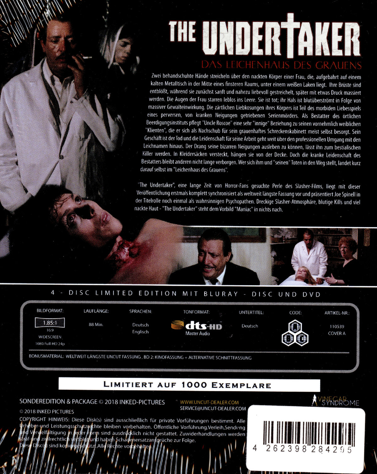 The Undertaker - Das Leichenhaus des Grauens - Futurepak - Limited Edition  [4 BRs]  (Blu-ray Disc)