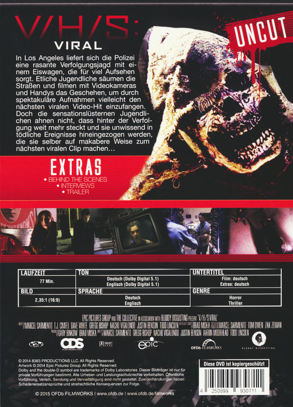 V/H/S Viral - VHS - Viral - Uncut Mediabook Edition (DVD+blu-ray)