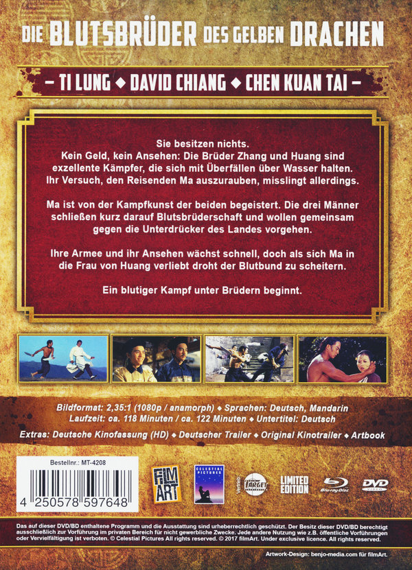 Blutsbrüder des gelben Drachen, Die - Shaw Brothers Collection 9 (DVD+blu-ray)