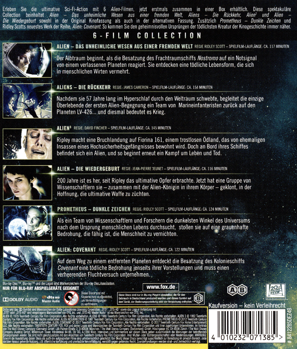 Alien - 6 Filme Collection (blu-ray)