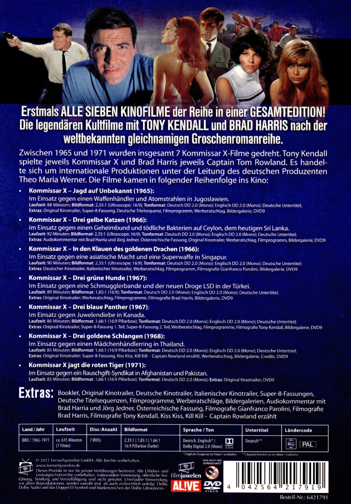 Kommissar X - Die Gesamtedition: Alle 7 Filme