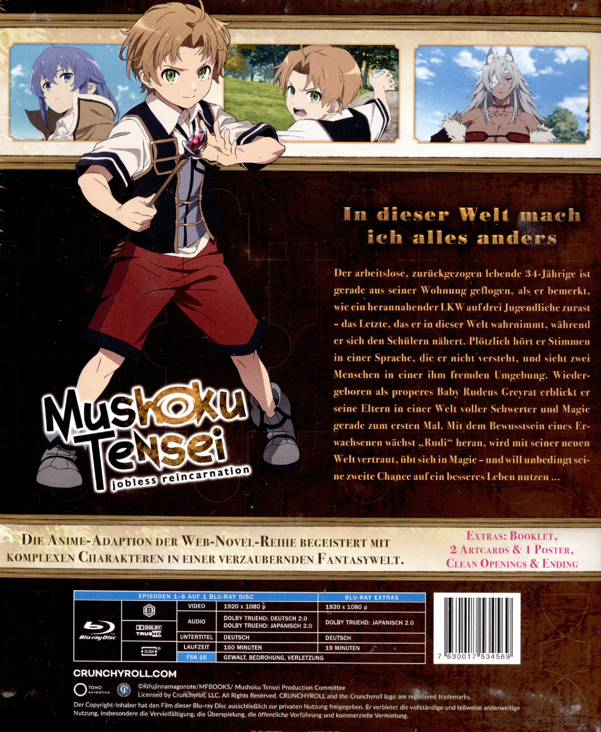 Mushoku Tensei: Jobless Reincarnation - Staffel 1 - Vol.1 - mit Sammelschuber (Limited Edition)  (Blu-ray Disc)