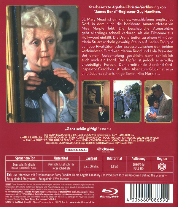 Mord im Spiegel - Agatha Christie  (Blu-ray Disc)