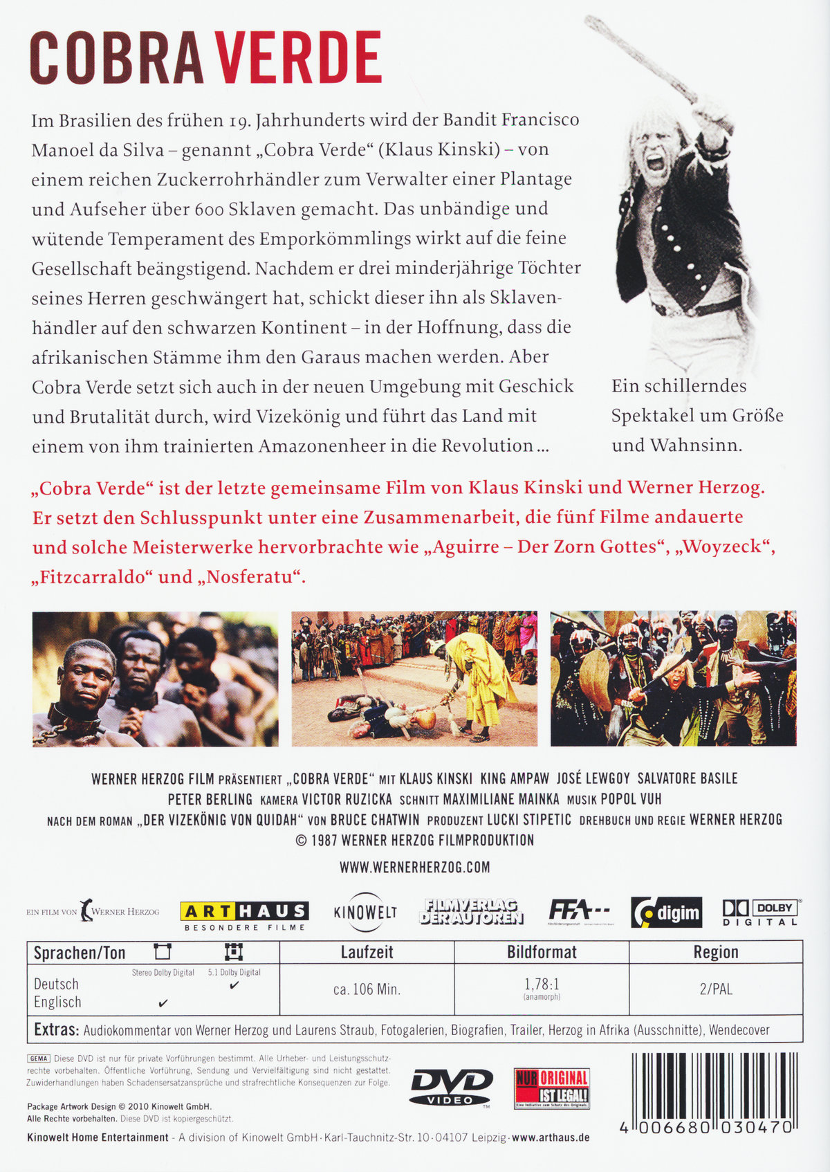 Cobra Verde  (DVD)