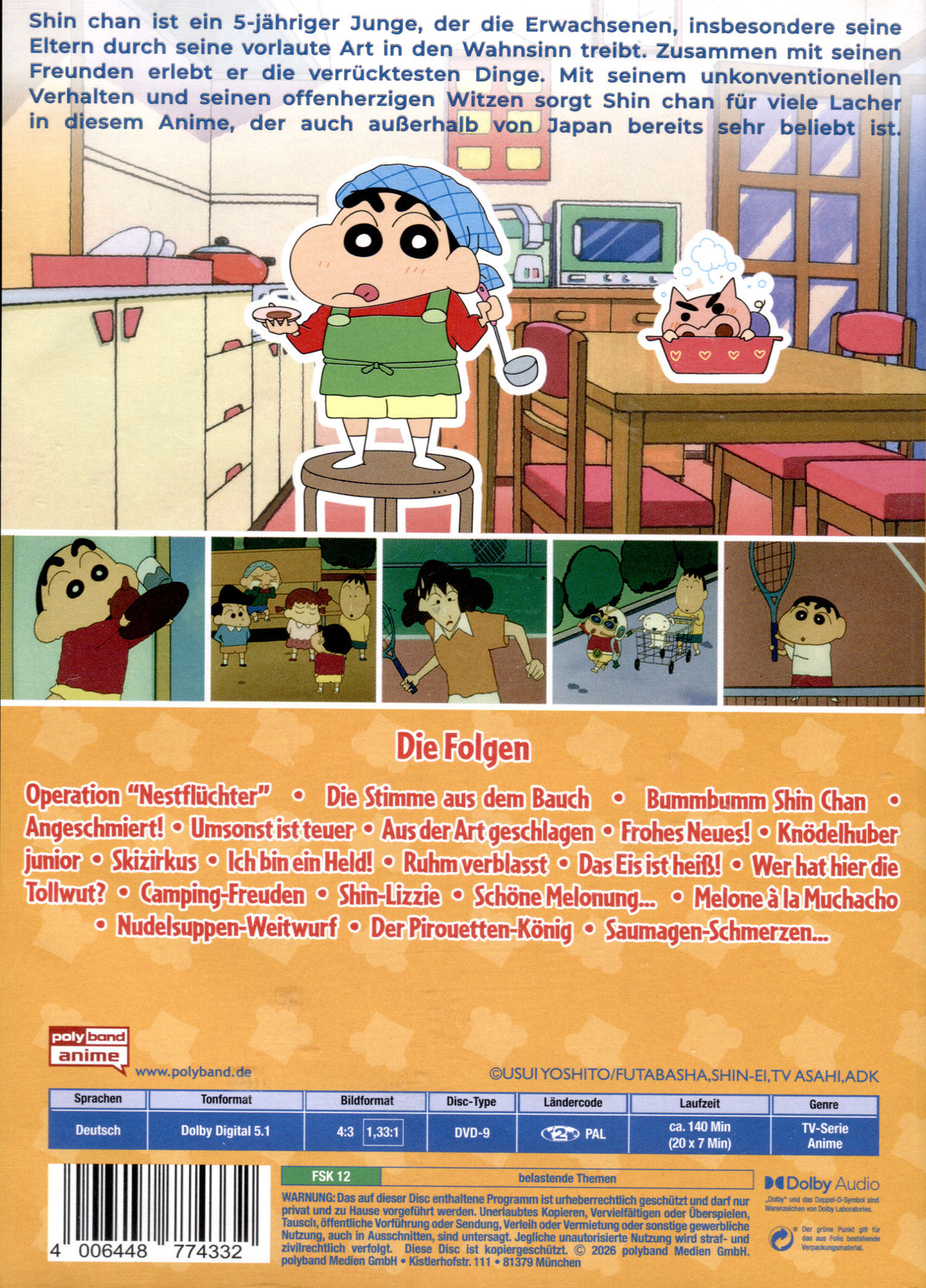 SHIN CHAN - Die Serie - Vol. 13 - DIGITAL REMASTERED  (DVD)