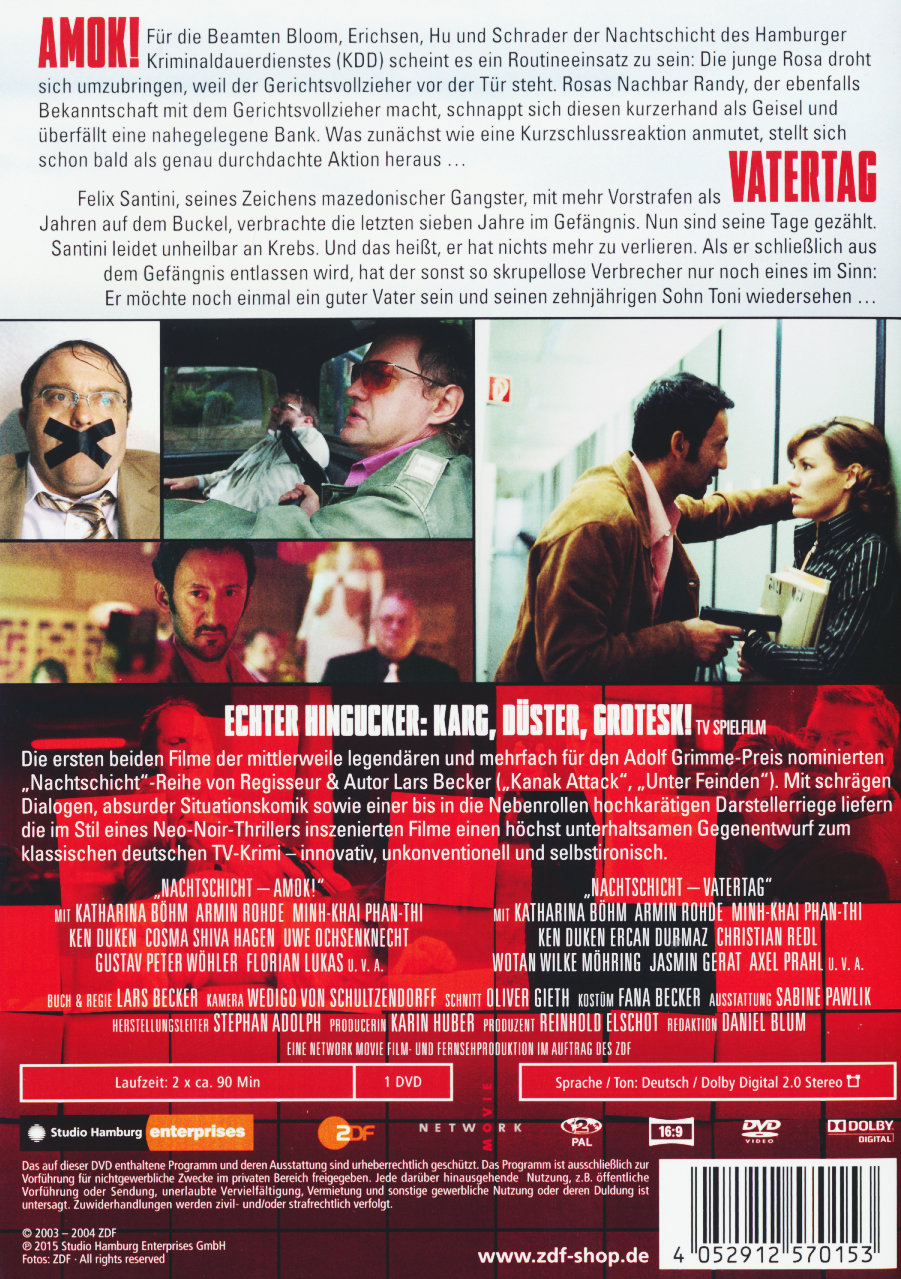 Nachtschicht 1 - Amok!/Vatertag  (DVD)
