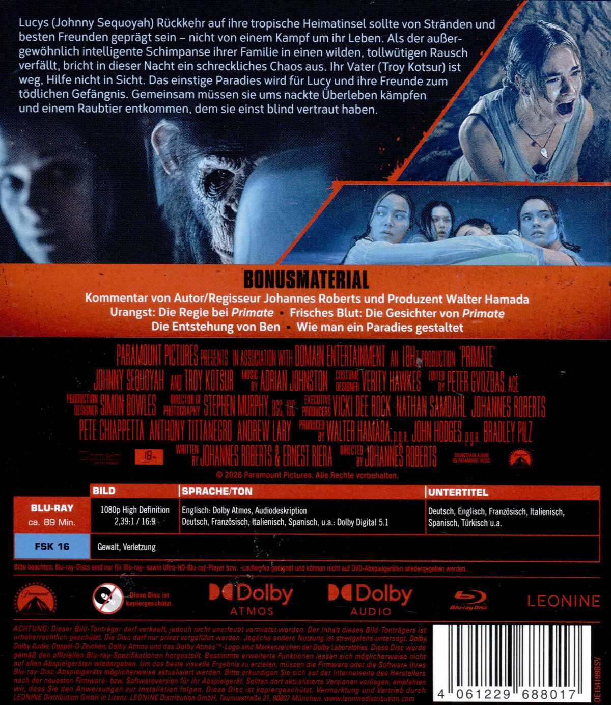 Primate  (Blu-ray Disc)