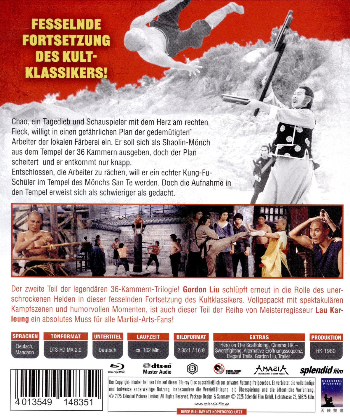 Die Rückkehr zu den 36 Kammern der Shaolin - Shaw Brothers Legacy Collection  (Blu-ray Disc)