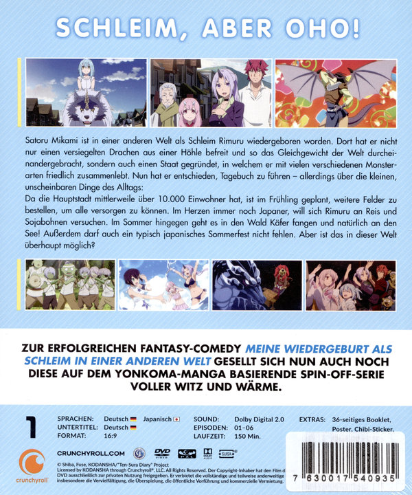 Meine Wiedergeburt als Schleim in einer anderen Welt: Die Schleim-Tagebücher - Gesamtausgabe  [2 DVDs]  (DVD)