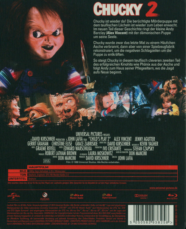 Chucky 2 - Die Mörderpuppe ist zurück - Limited Steelbook Edition (blu-ray)