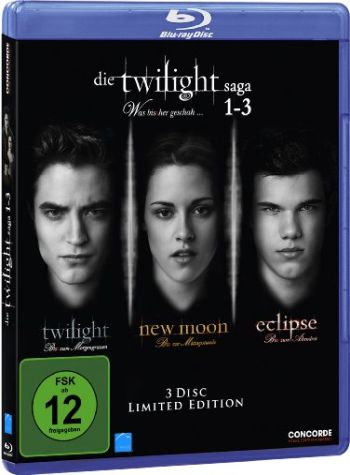 Die Twilight Saga 1-3 - Limited Edition  (blu-ray)