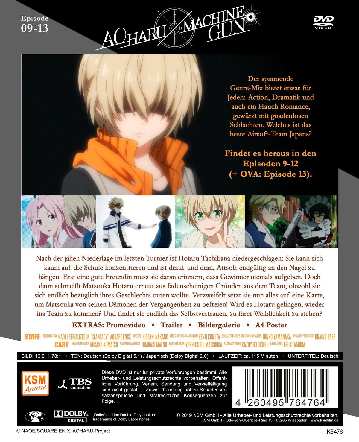 Aoharu X Machinegun - Volume 3: Episode 09-13  (DVD)
