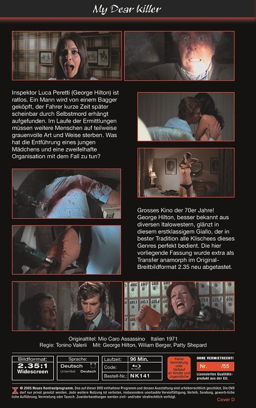 My Dear Killer - Mio caro assassino - Uncut Hartbox Edition  (blu-ray) (D)