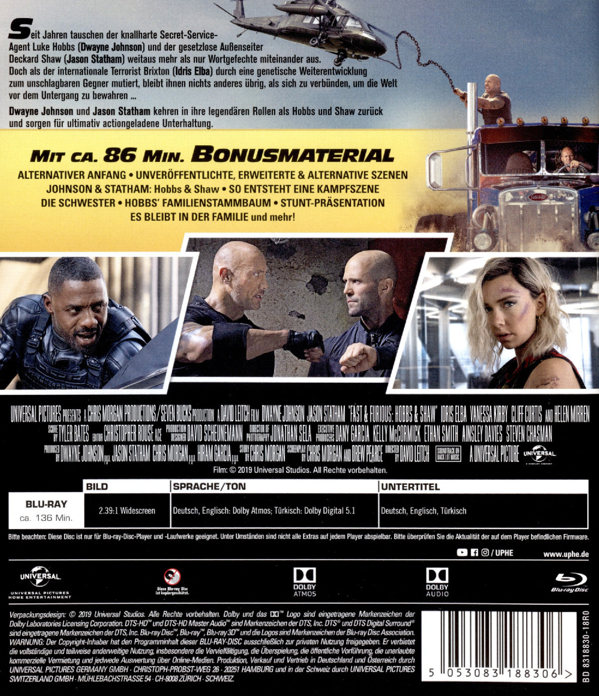 Fast & Furious: Hobbs & Shaw (blu-ray)