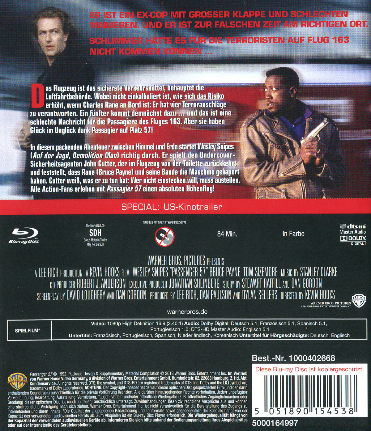 Passagier 57 (blu-ray) Passagier 57 (blu-ray)