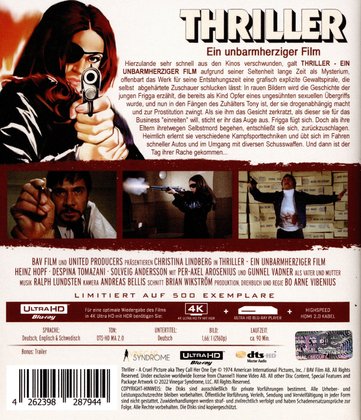 THRILLER - Ein unbarmherziger Film - Kinofassung  (Blu-ray 4K Ultra HD)