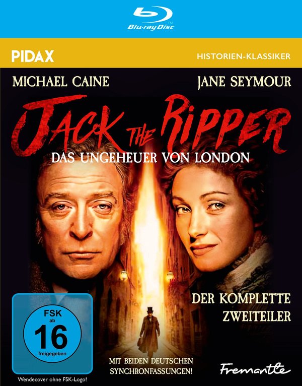 Jack the Ripper - Das Ungeheuer von London / Der komplette Zweiteiler mit Michael Caine und beiden deutschen Synchronfassungen (Pidax Historien-Klassiker)  (Blu-ray Disc)