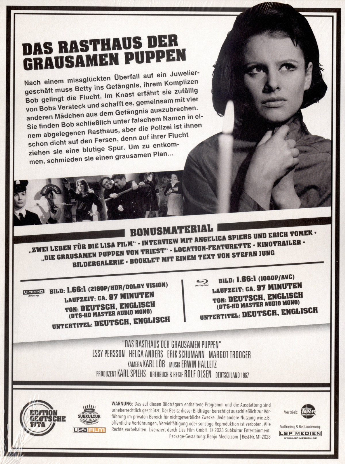 Rasthaus der grausamen Puppen, Das - Edition Deutsche Vita Nr. 19  (4K Ultra HD+blu-ray) (B)
