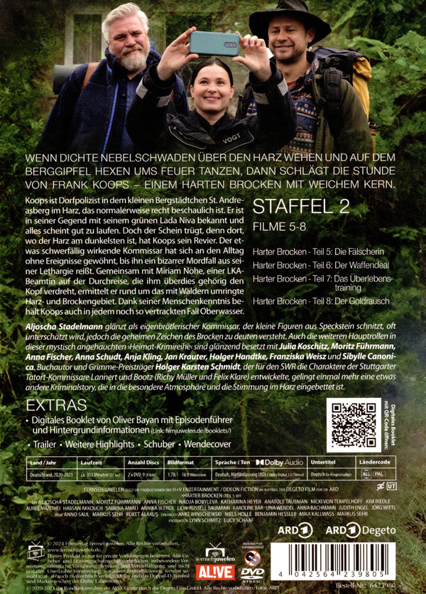 Harter Brocken - Staffel 2 (Filme 5-8)  [2 DVDs]  (DVD)