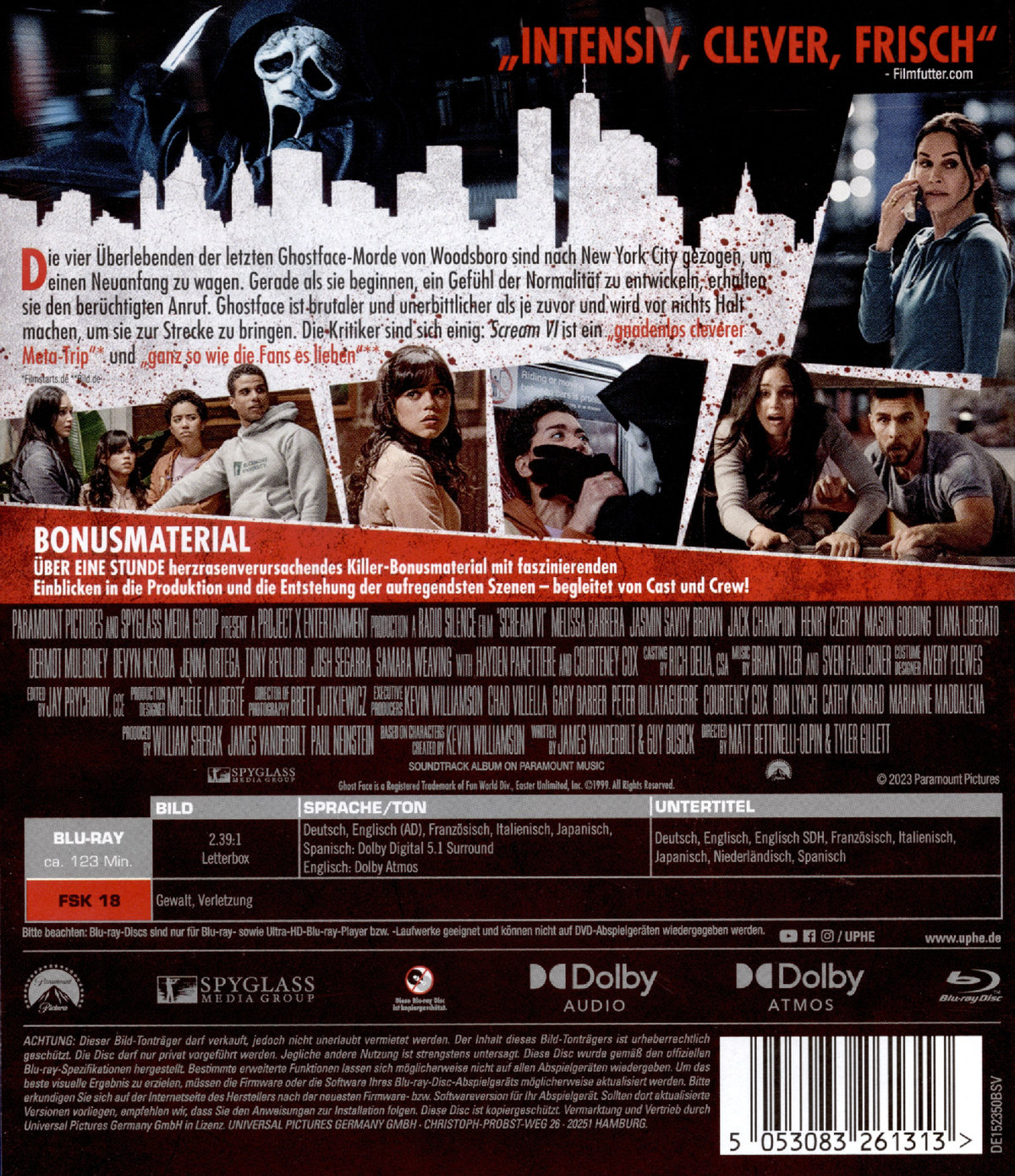 Scream 6 - Uncut Edition (blu-ray) Scream 6 - Uncut Edition (blu-ray)