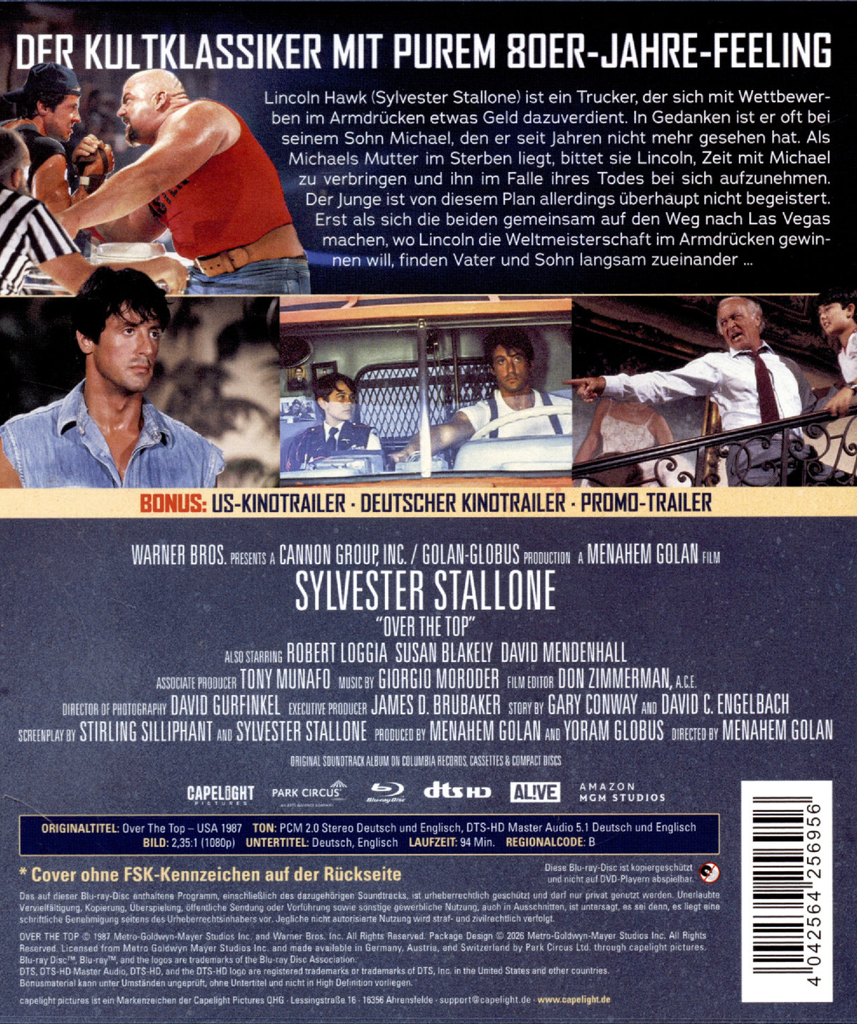 Over the Top (4K remastered)  (Blu-ray Disc)