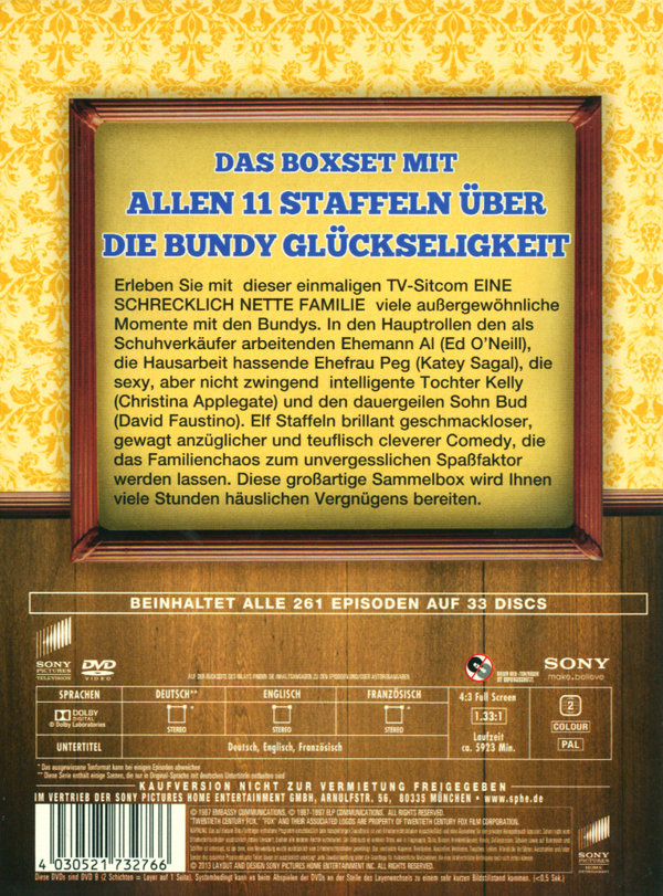 Eine schrecklich nette Familie - Die komplette Serie  [33 DVDs]  (DVD)