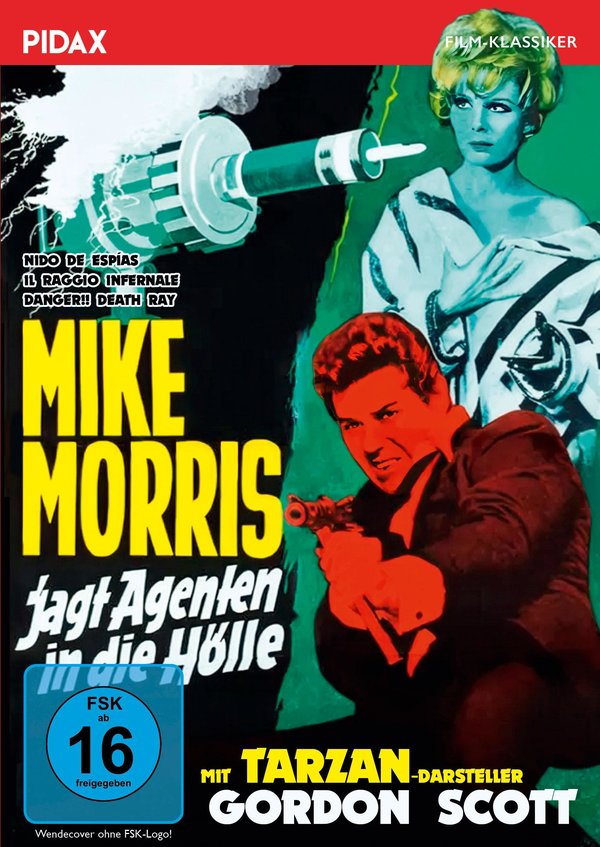 Mike Morris jagt Agenten in die Hölle (Nido De Espías) / Kultiger Eurospy mit Tarzan-Darsteller Gordon Scott (Pidax Film-Klassiker)  (DVD)