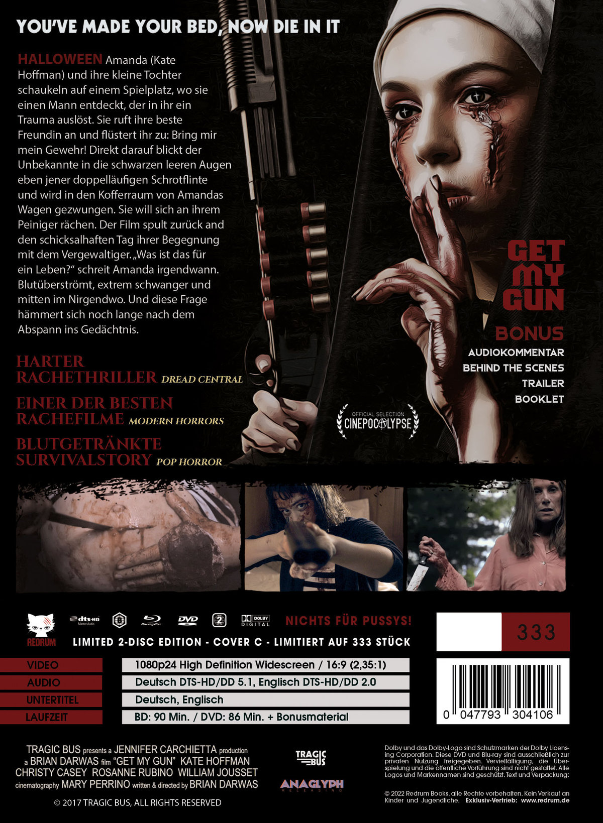 Get My Gun - Mein ist die Rache - Uncut Mediabook Edition (DVD+blu-ray) (C)