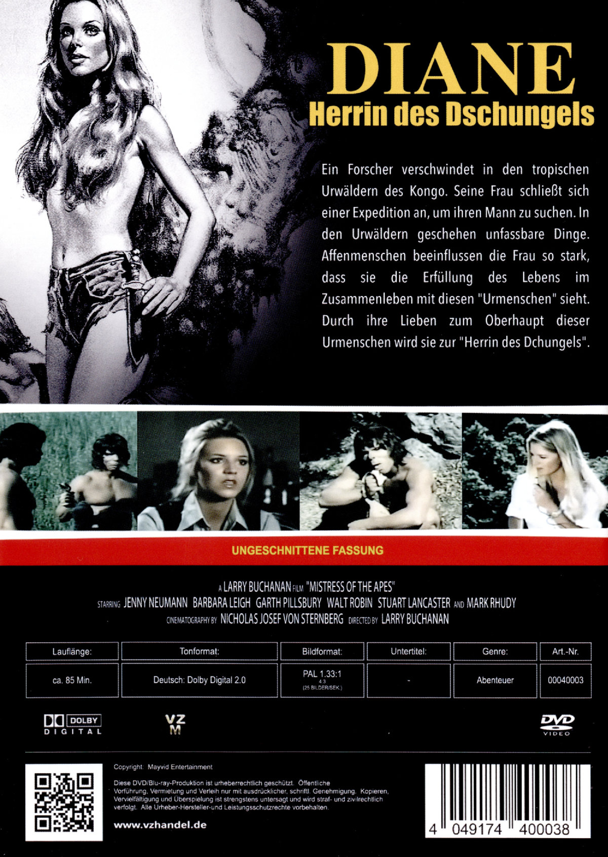 Diane - Herrin des Dschungels - Uncut  (DVD)