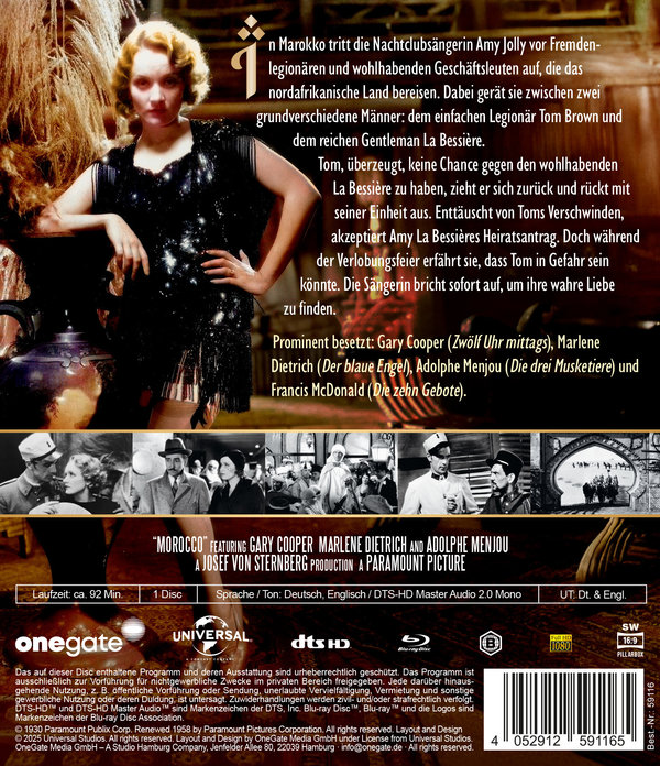 Marokko  (Blu-ray Disc) Marokko  (Blu-ray Disc)