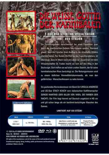 Weisse Göttin der Kannibalen, Die - Uncut Mediabook Edition (DVD+blu-ray) (B)
