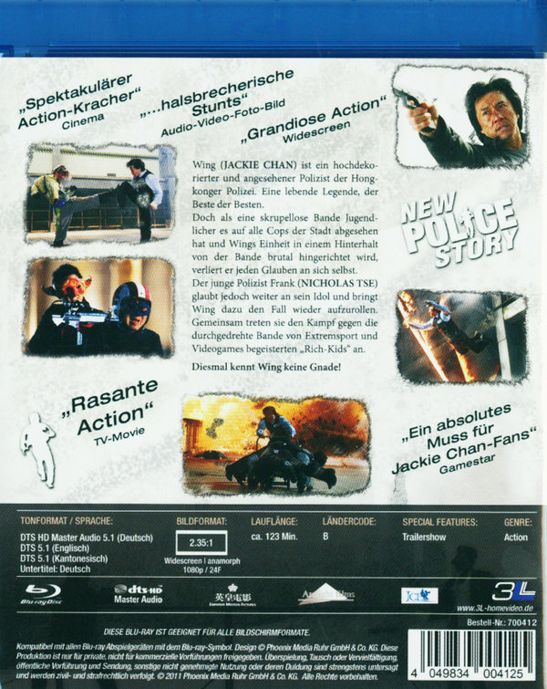 Jackie Chan - New Police Story (blu-ray)