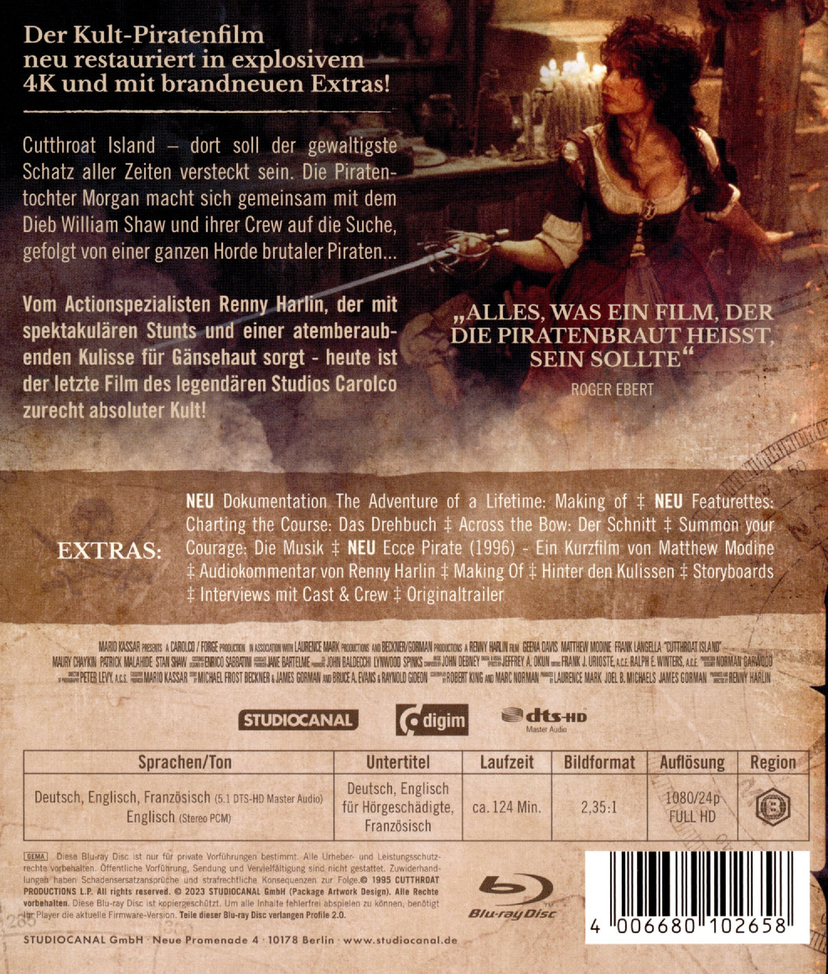 Piratenbraut, Die (blu-ray)