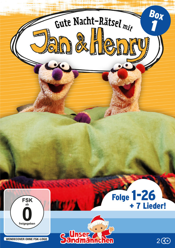 Gute Nacht-Rätsel mit Jan & Henry (Abendgrüße aus Unser Sandmännchen)  [2 DVDs]  (DVD)
