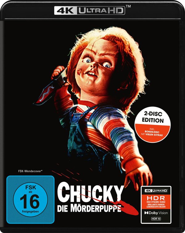Chucky – Die Mörderpuppe - 2-Disc-Edition (4K Ultra HD + Bonus-Blu-ray)