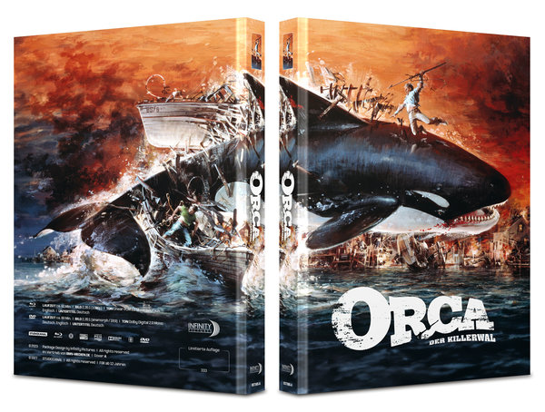 Orca - Der Killerwal - Uncut Mediabook Edition  (DVD+blu-ray) (A)