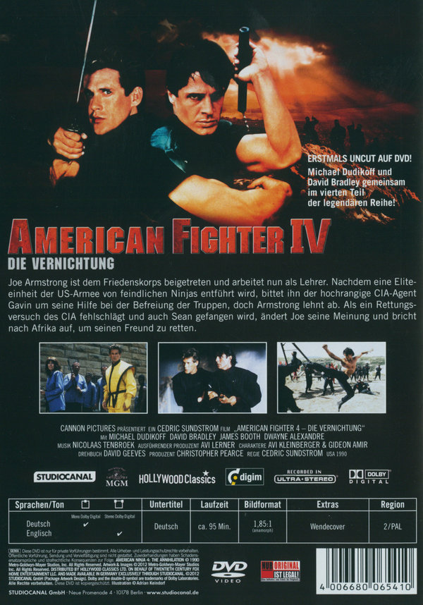 American Fighter 4 - Die Vernichtung - Uncut  (DVD)