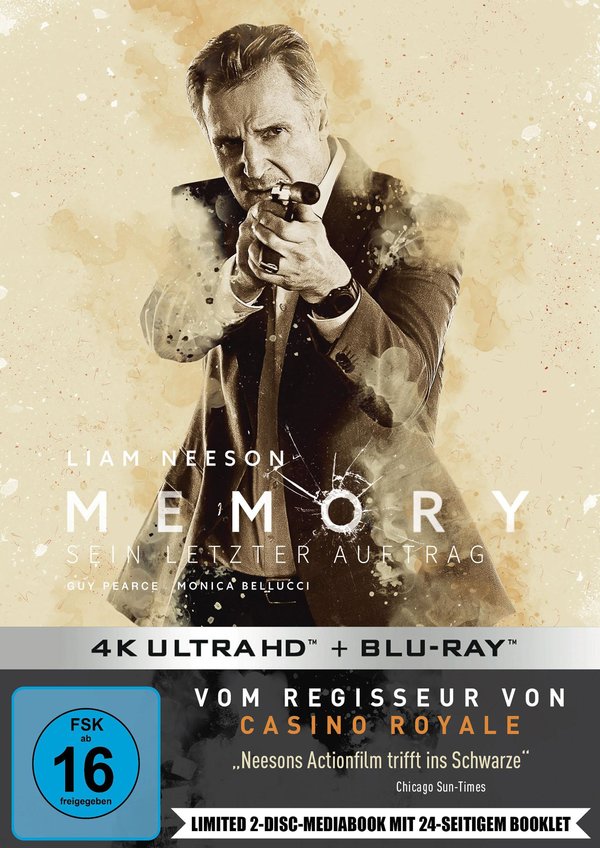 Memory - Sein letzter Auftrag - Uncut Mediabook Edition (4K Ultra HD+blu-ray)