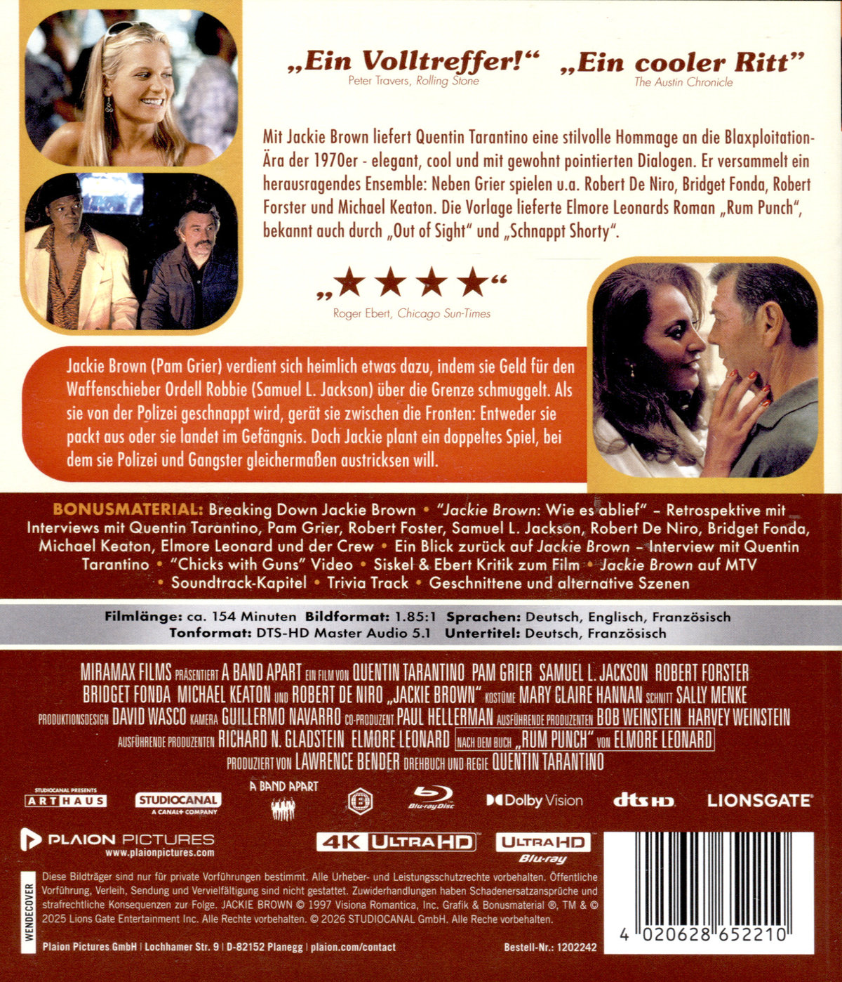 Jackie Brown  (4K Ultra HD+Blu-ray)