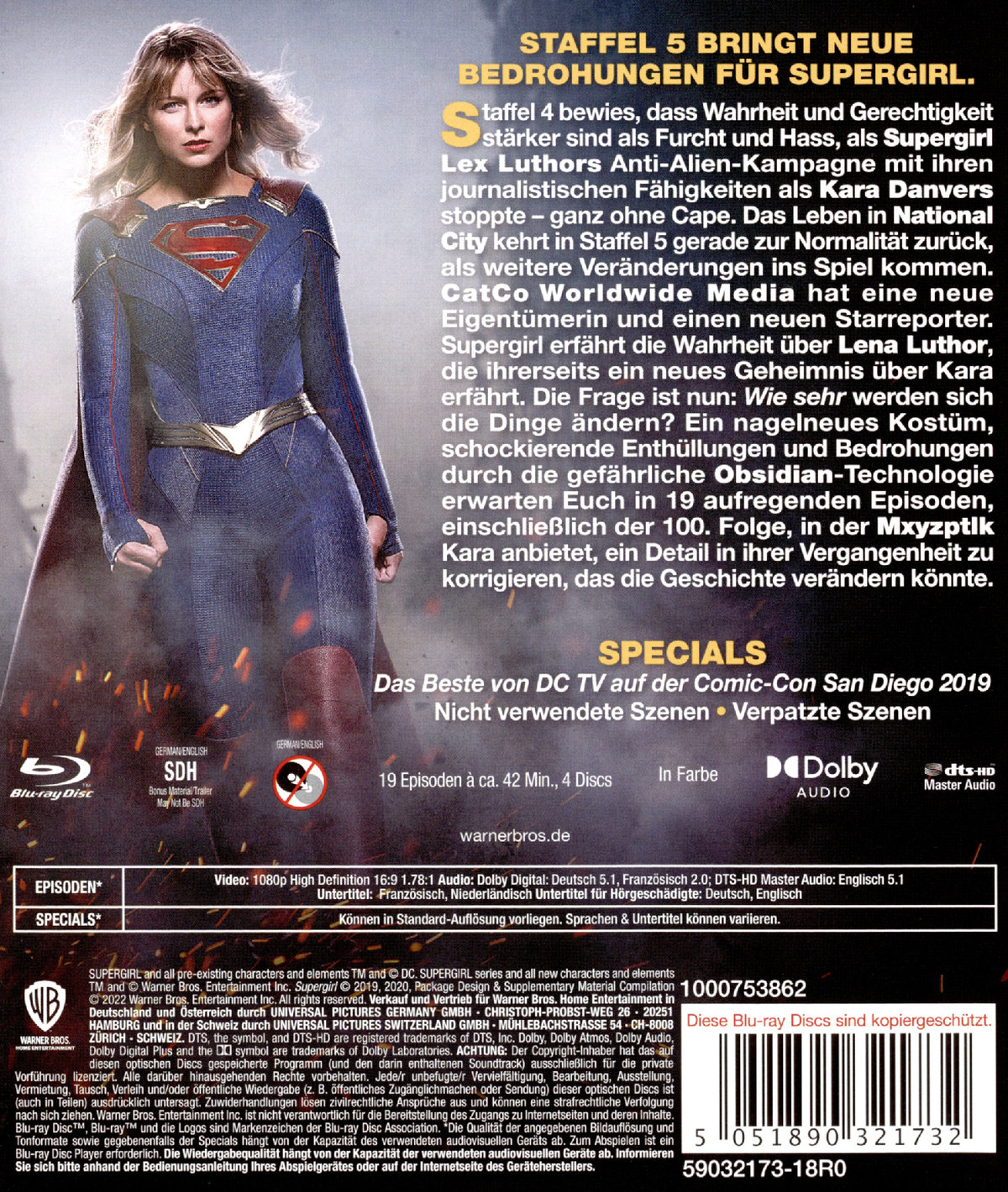Supergirl - Die komplette 5. Staffel  [4 BRs]  (Blu-ray Disc)