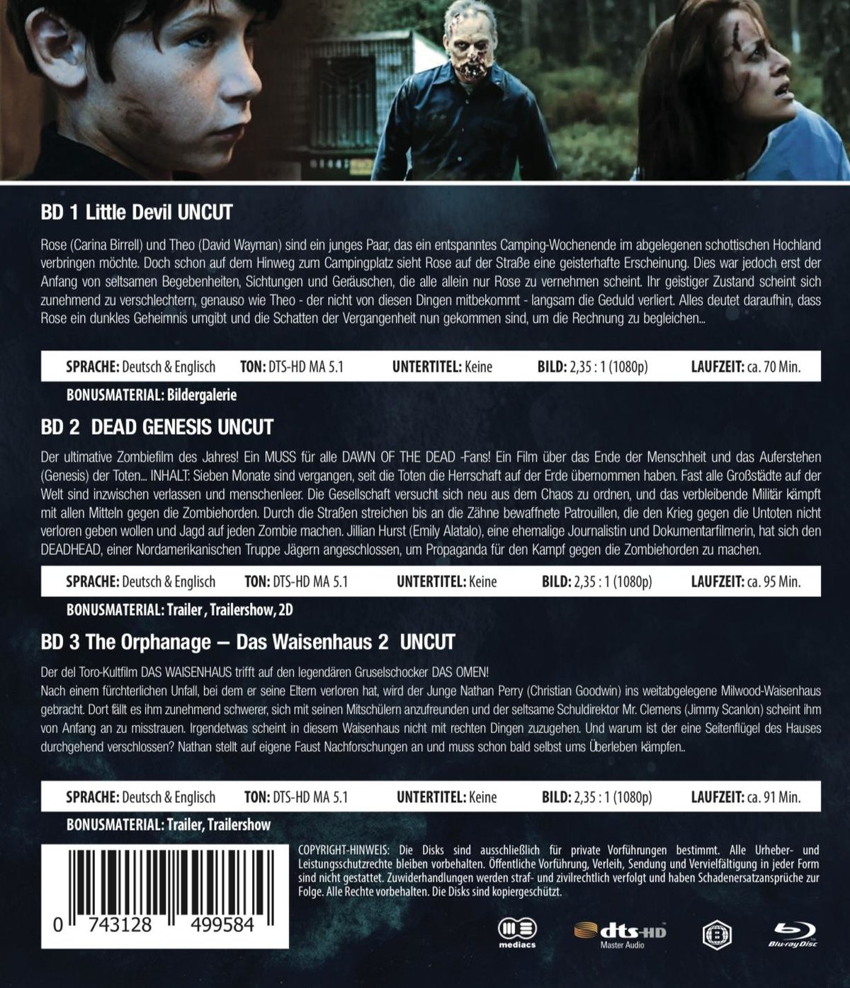 HORROR BLU-RAY BUNDLE NR. 4  [3 BRs]  (Blu-ray Disc)