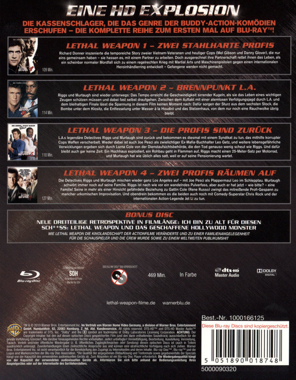 Lethal Weapon Collection (blu-ray)