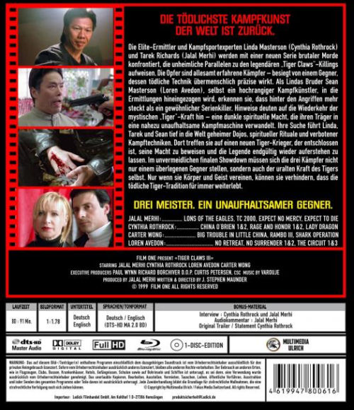 Tiger Claws 3 - Uncut Edition  (blu-ray)