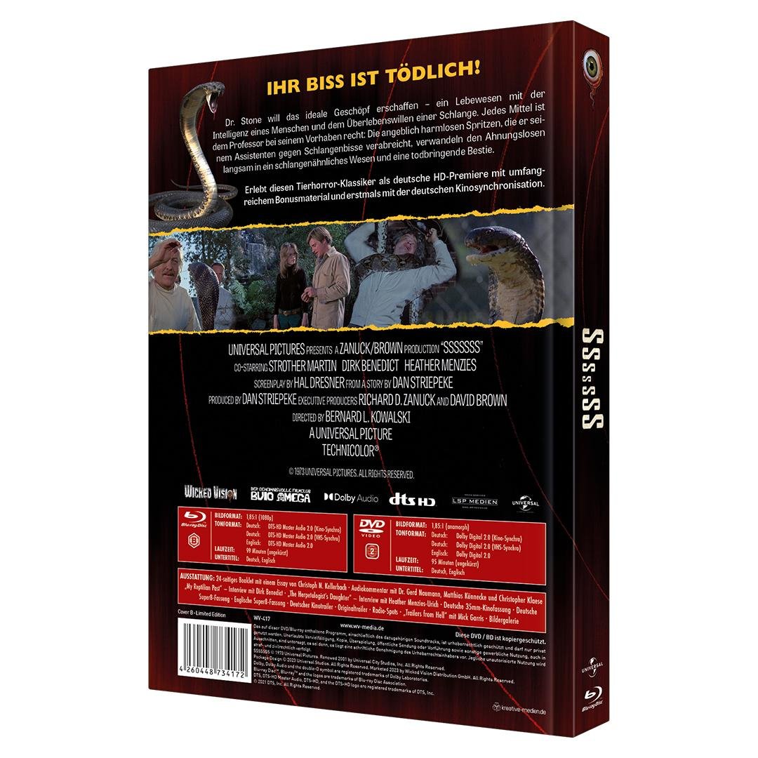 Sssssnake Kobra - Uncut Mediabook Edition  (DVD+blu-ray) (B)