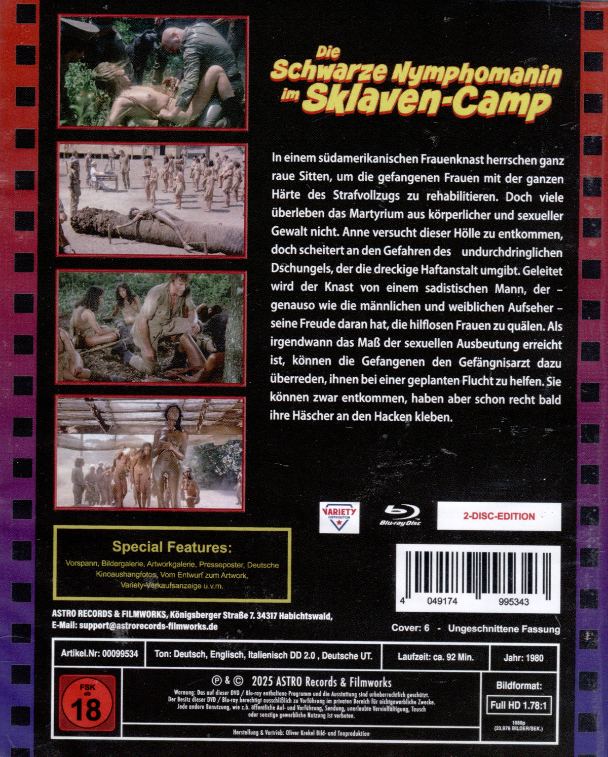 Die schwarze Nymphomanin im Sklavencamp - Uncut Scanavio Edition (DVD+blu-ray) (6)