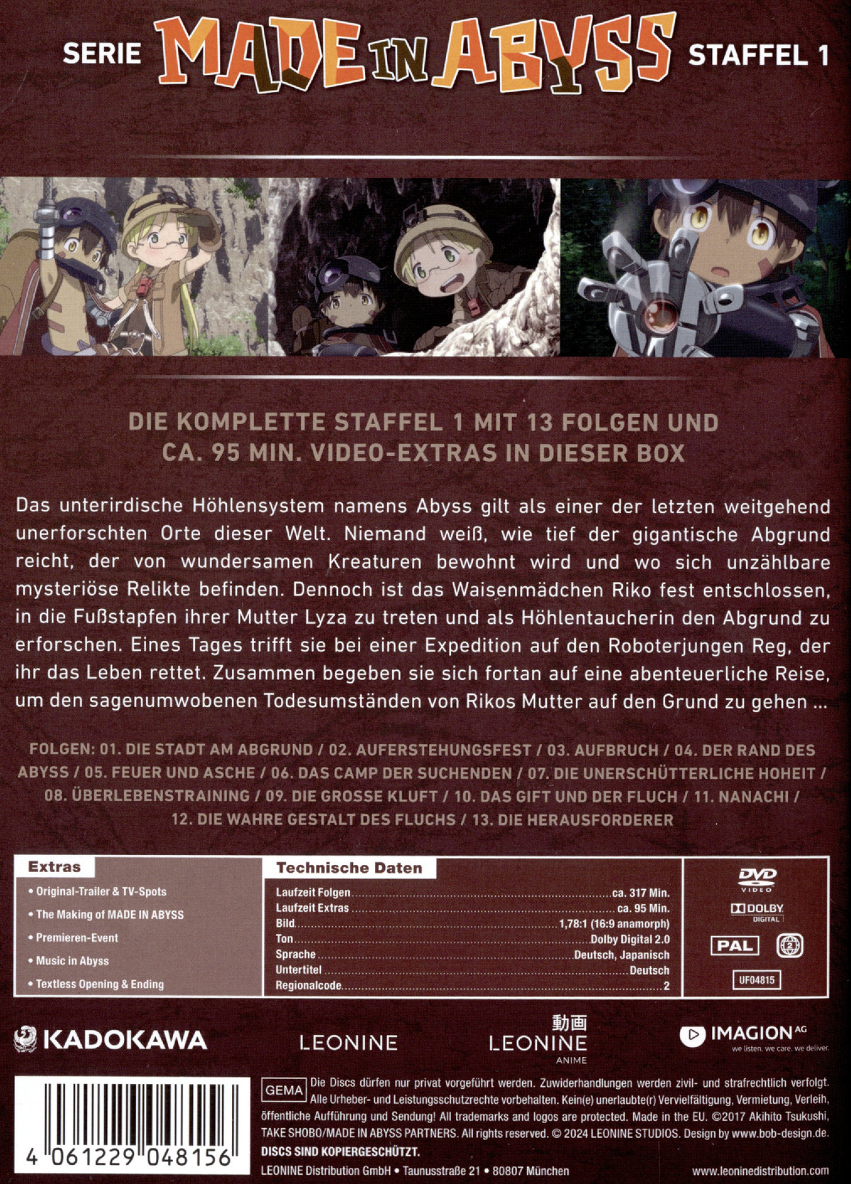 Made in Abyss - Staffel 1  [2 DVDs]  (DVD)