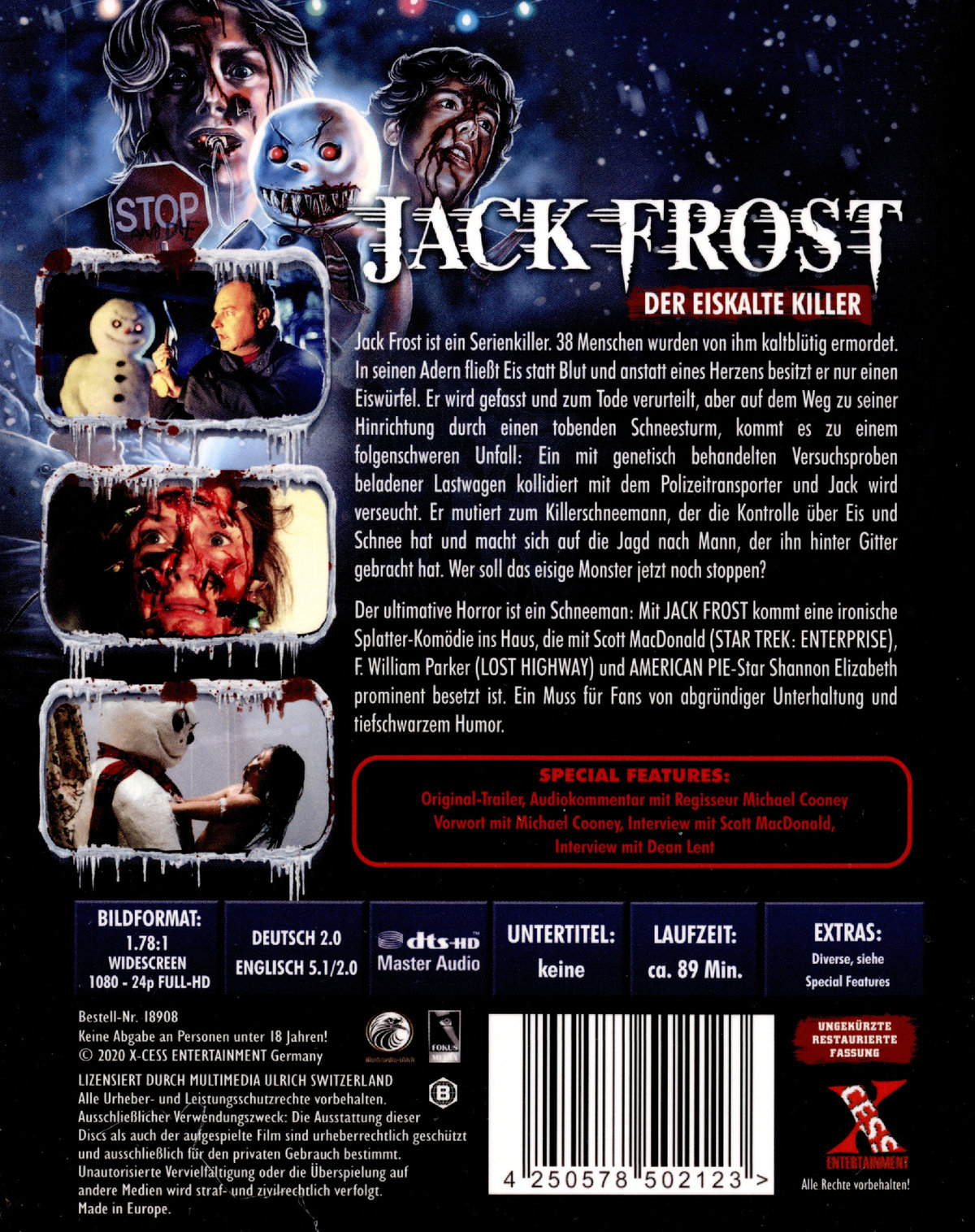 Jack Frost - Der eiskalte Killer - Uncut - Limited Edition  (Blu-ray Disc)